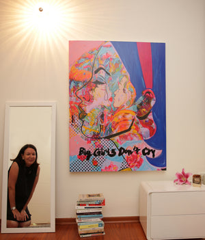 Dganit Blechner at work in her studio
